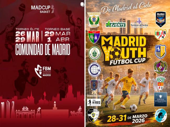 Llega un nuevo Super Fin de Semana del Deporte en Torrejón de Ardoz con los torneos de deporte base, dMadCup baloncesto y Youth Cup de fútbol, y competiciones de gimnasia rítmica y natación
