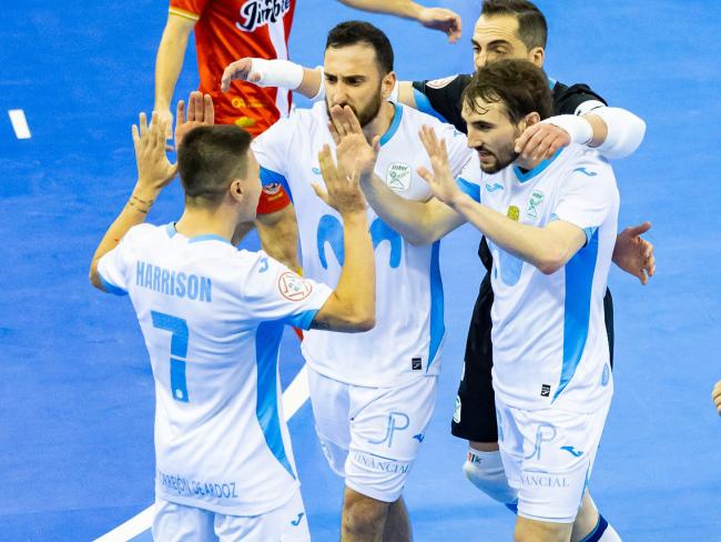 Movistar Inter FS ganó a Jimbee Cartagena 8-3 en el partido de cuartos de final