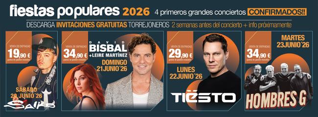 Conciertos Fiestas Populares Torrejón de Ardoz 2026