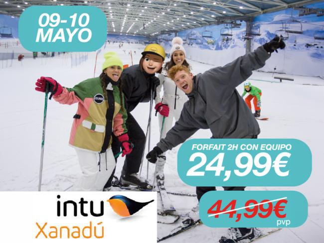 Mañana, sábado 9, y el domingo, 10 de mayo, regresan los Días Especiales de Torrejón de Ardoz con grandes descuentos para los torrejoneros en la pista de nieve de Xanadú