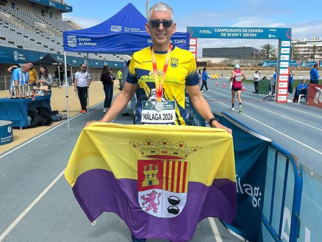 Francisco Martínez, subcampeón de España de 50 kilómetros en la categoría Máster 50