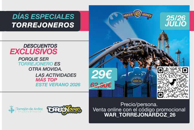 Parque Warner, protagonista este fin de semana de los Días Especiales de Torrejón 